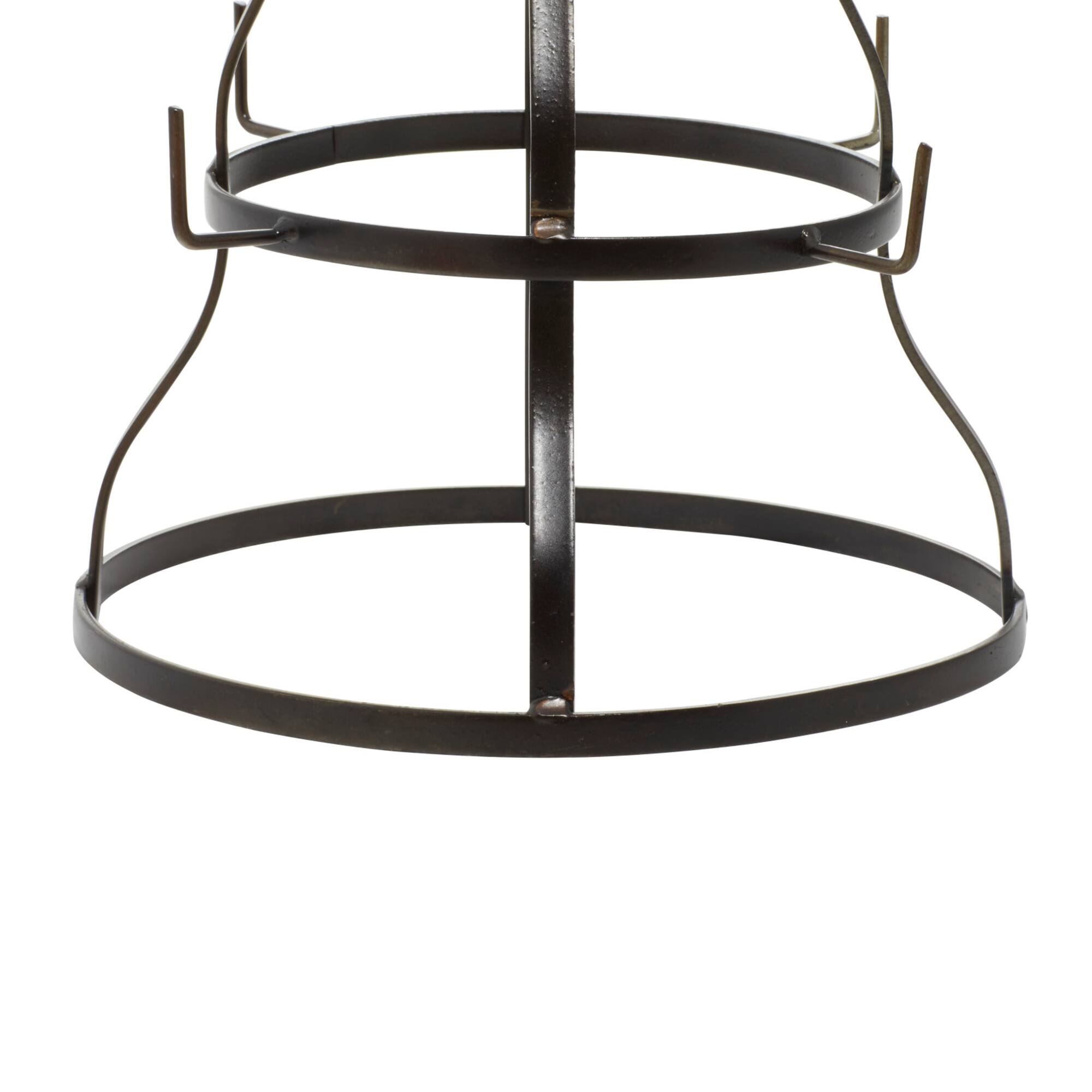 16" & 24" Black Metal Farmhouse Mug Holder Set